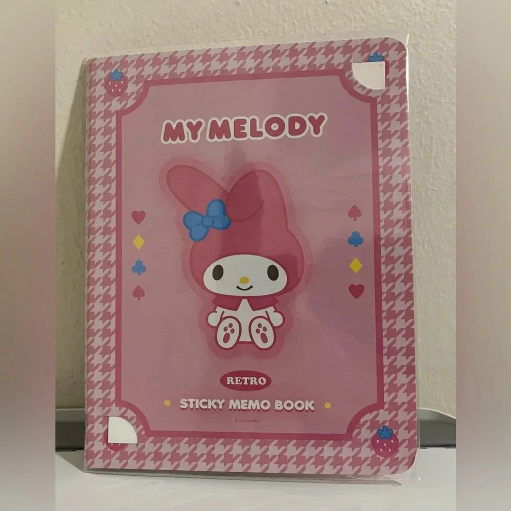 My Melody Memo Book-Style Set of Sticky Notes and Stationery Pages